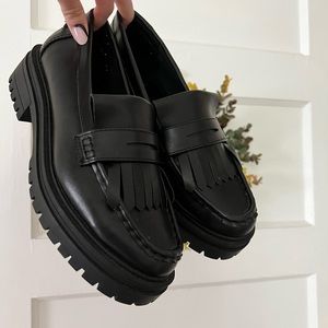 Black ASOS chunky loafers (Mens 5; Womens 7)
